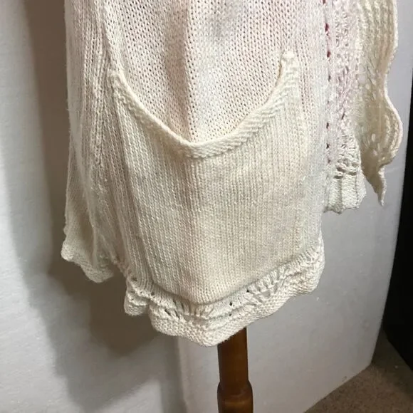 ANGEL OF THE NORTH ANTHROPOLOGIE CROCHET CARDIGAN - Picture 6 of 9